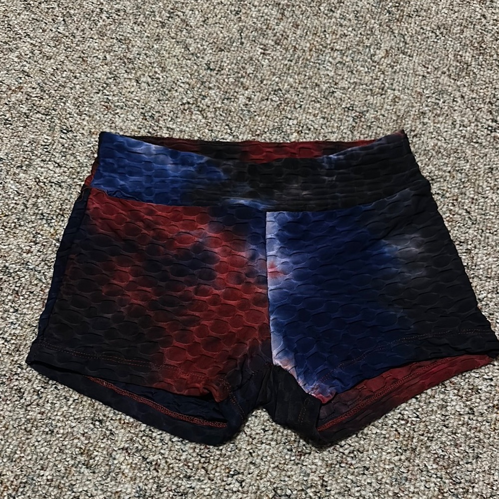 Eye Candy Red and Blue Patterned Shorts